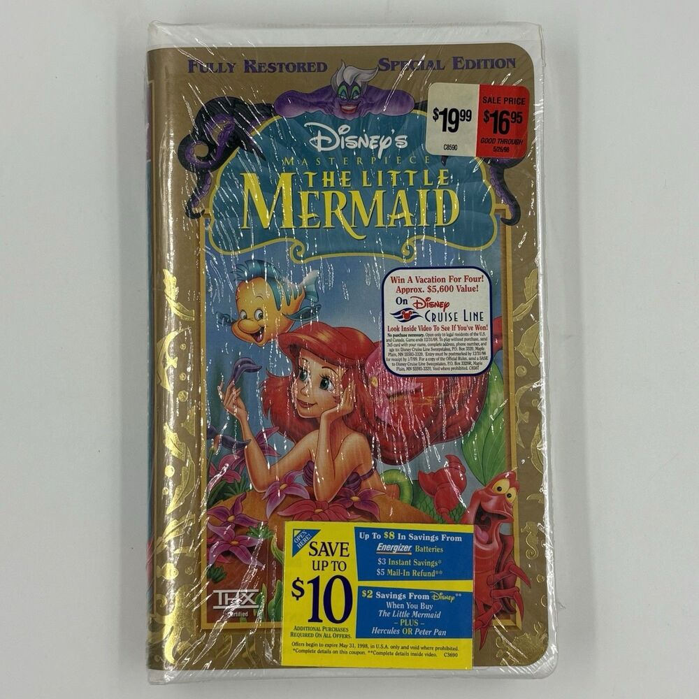 NEW Walt Disney's The Little Mermaid VHS Special Edition Masterpiece Collection‎